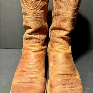 Tecovas Brown Scotch Goat Leather Cowboy Boots 9D